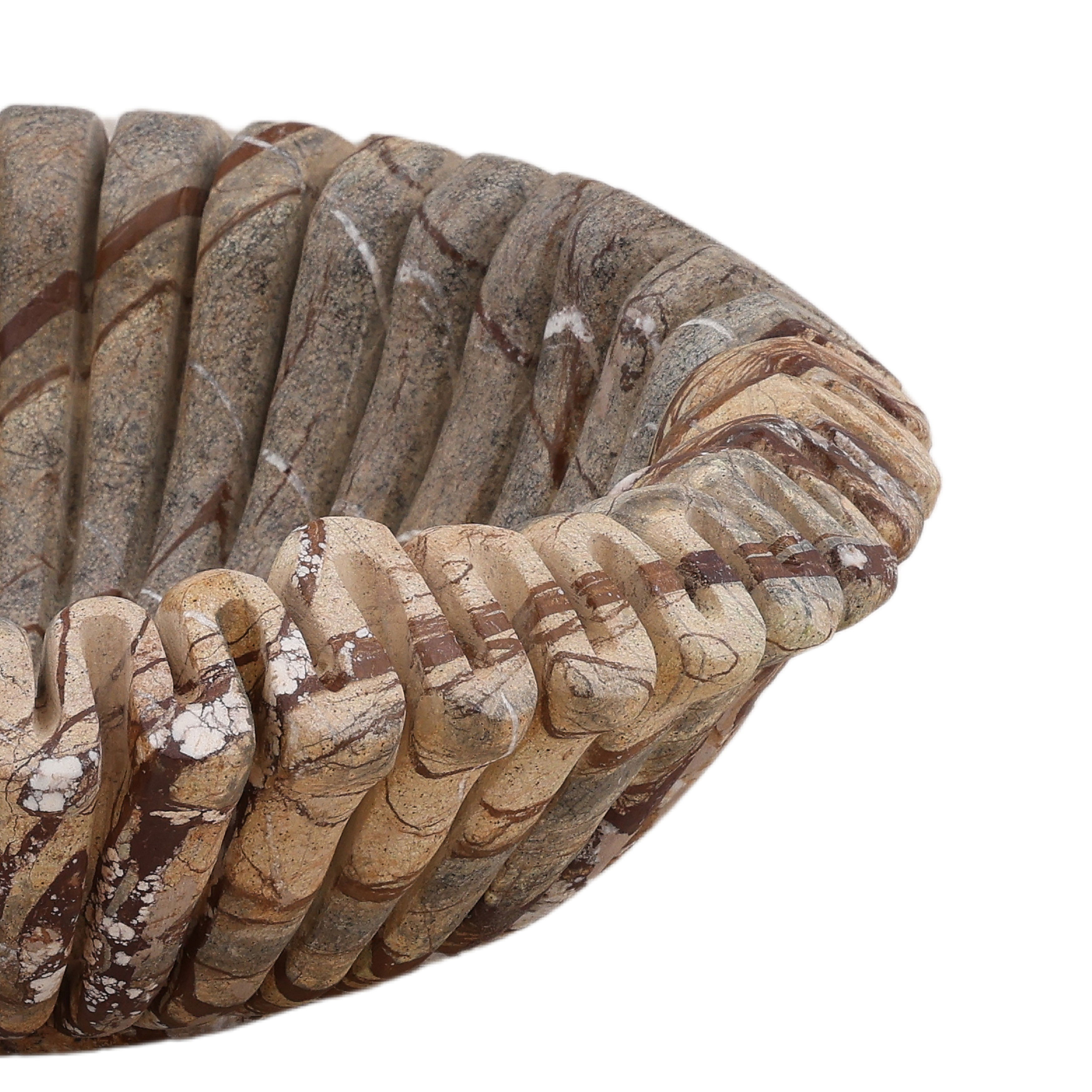 Vanguard Bowl Brown, Decor by Dovetail, 15" width x 5" height x 15" depth View 2