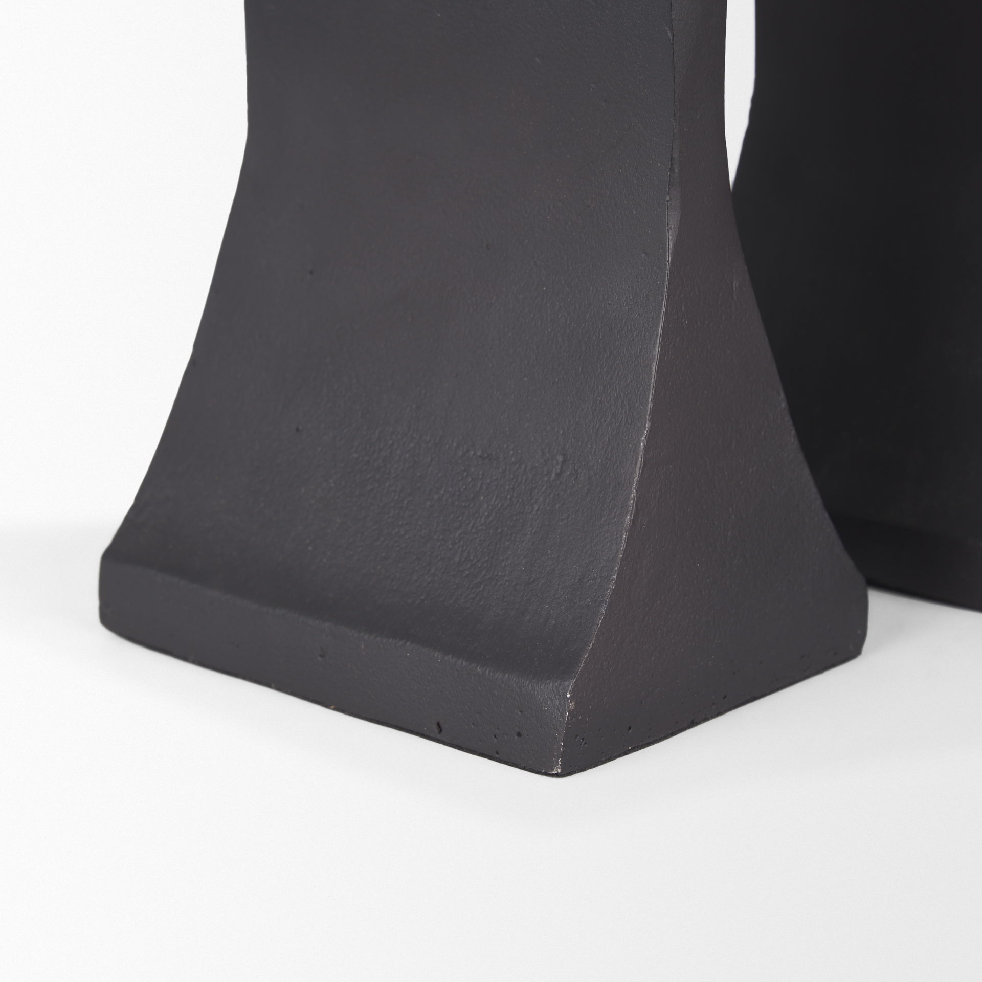 Polli Matte Black with Brushed Gold Metal Taper Candleholders (Set of 2), Candles & Candle Holder by Mercana, 4.33" length x 4.15" width x 11.4" height View 13