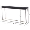 Jase Black Concrete Console Table thumbnail 2