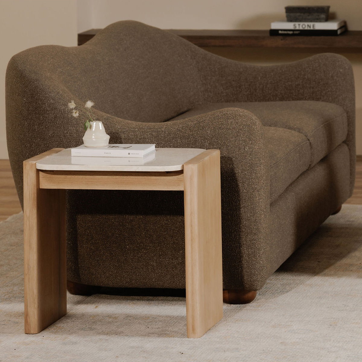 Lane Side Table Natural, Side & End Table by Moe's Home, 20" width x 20" height x 17" depth View 7