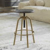 Revolve Brass Counter Stool, Counter & Bar Stool by Uttermost, 17" width x 24" height x 17" depth thumbnail 2