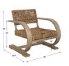 Rehema Driftwood Accent Chair, by Uttermost, 30" width x 30" height x 30.7" depth thumbnail 3