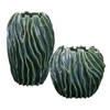 Veridian Ridge Indoor-Outdoor Vases Set/2, by Uttermost, 9.5" width x 15" height x 9.5" depth thumbnail 1