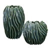 Veridian Ridge Indoor-Outdoor Vases Set/2, by Uttermost, 9.5" width x 15" height x 9.5" depth thumbnail 1