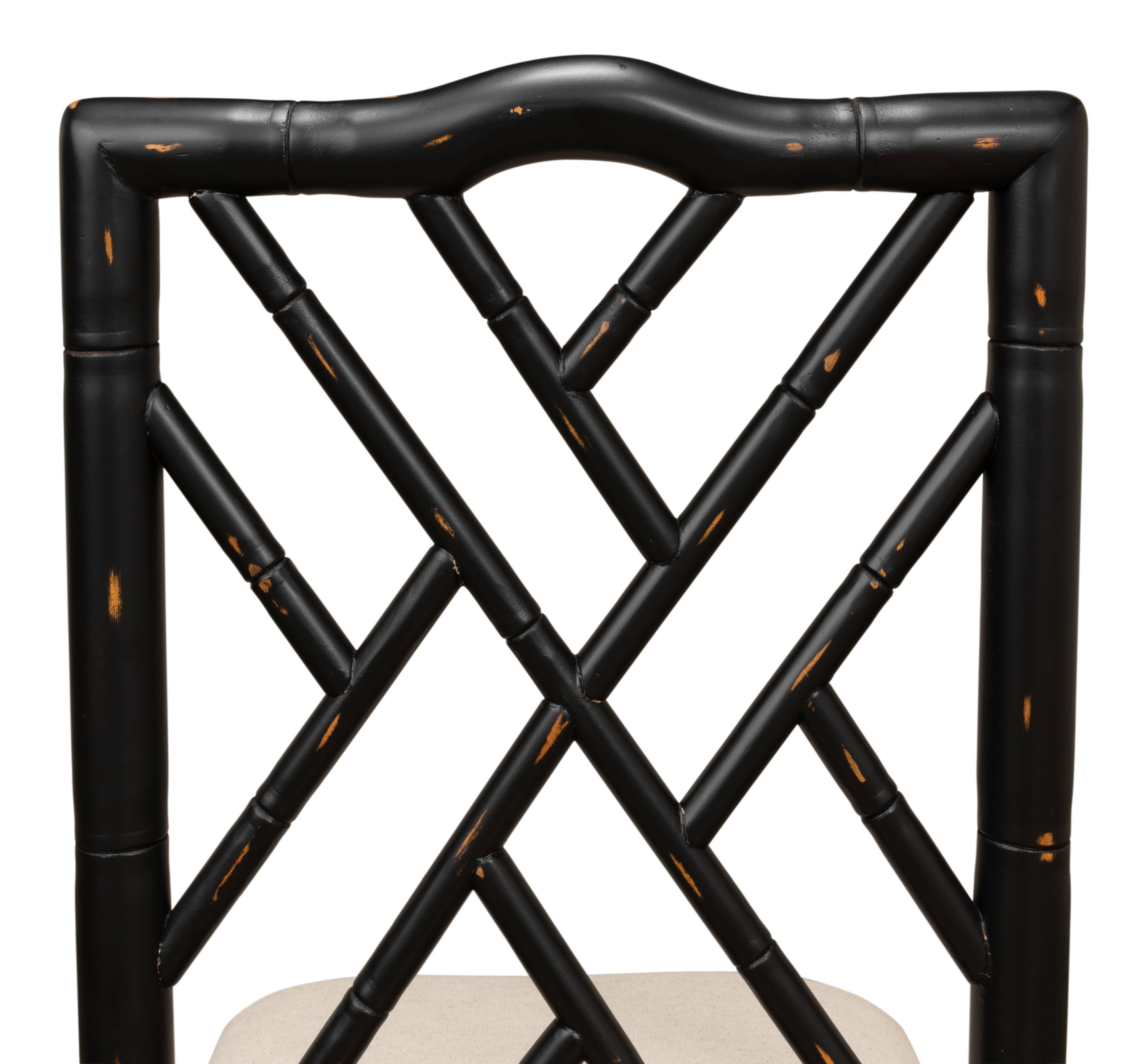 Brighton Bamboo Side Chair Black large image 