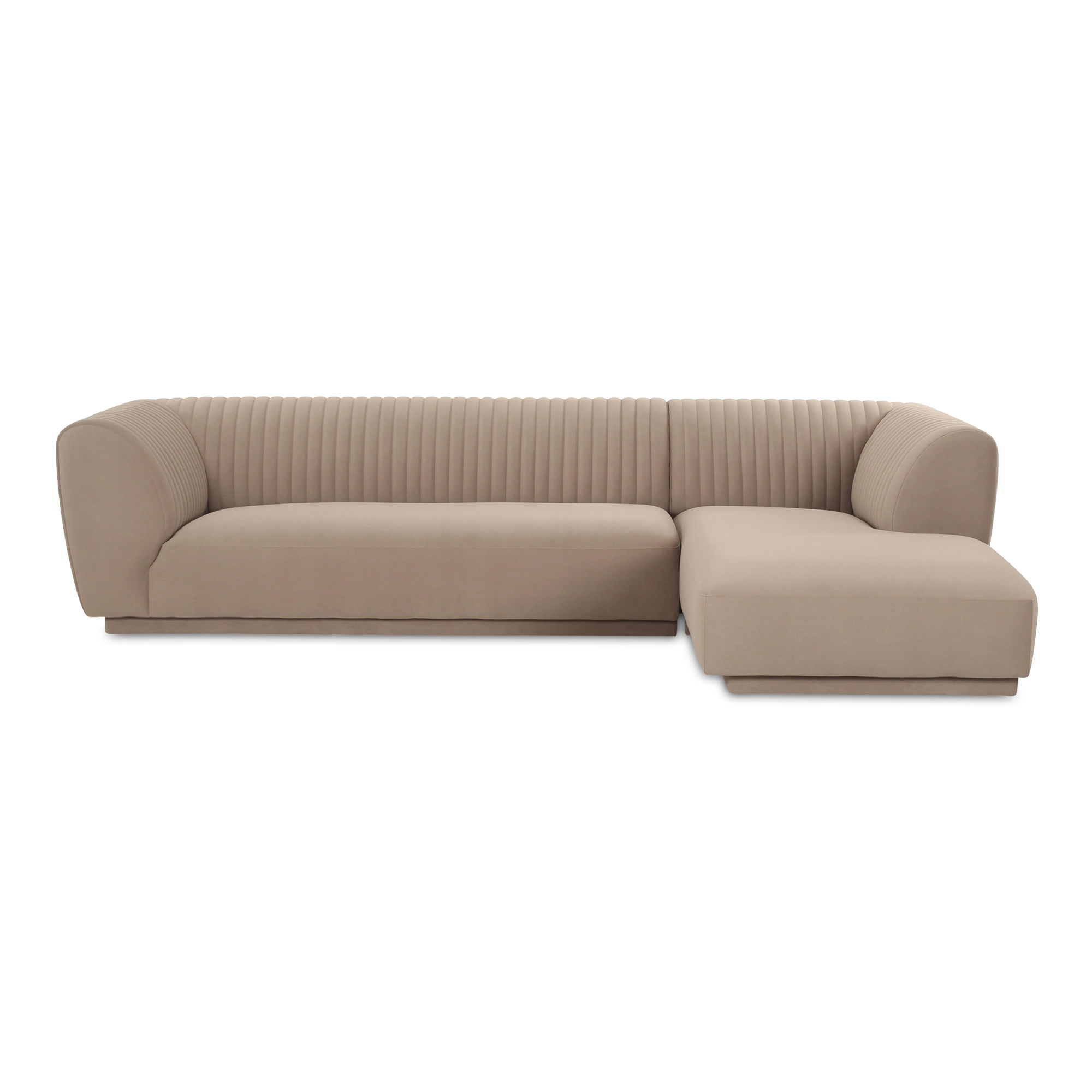 Zandro Right Sectional Beige large image 