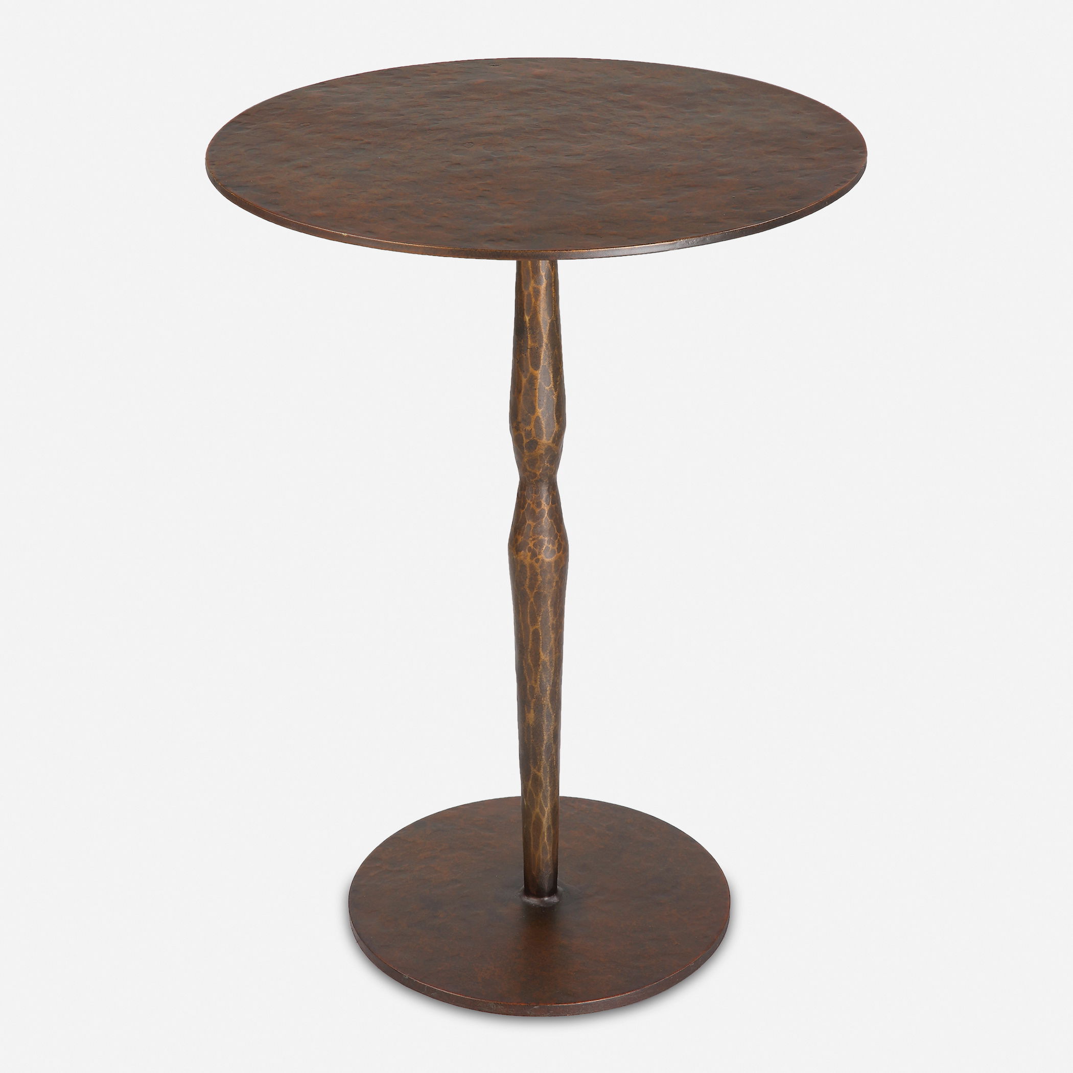 Industria Copper Bronze Accent Table large image 