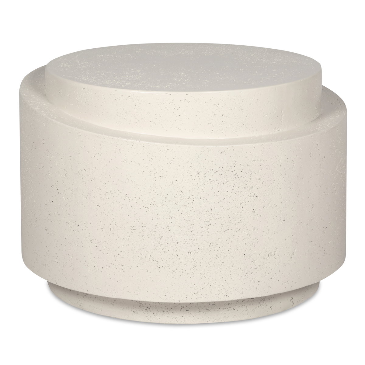 Cosmo Outdoor Accent Table Off White, Side & End Table by Moe's Home, 25" width x 17.5" height x 25" depth View 1