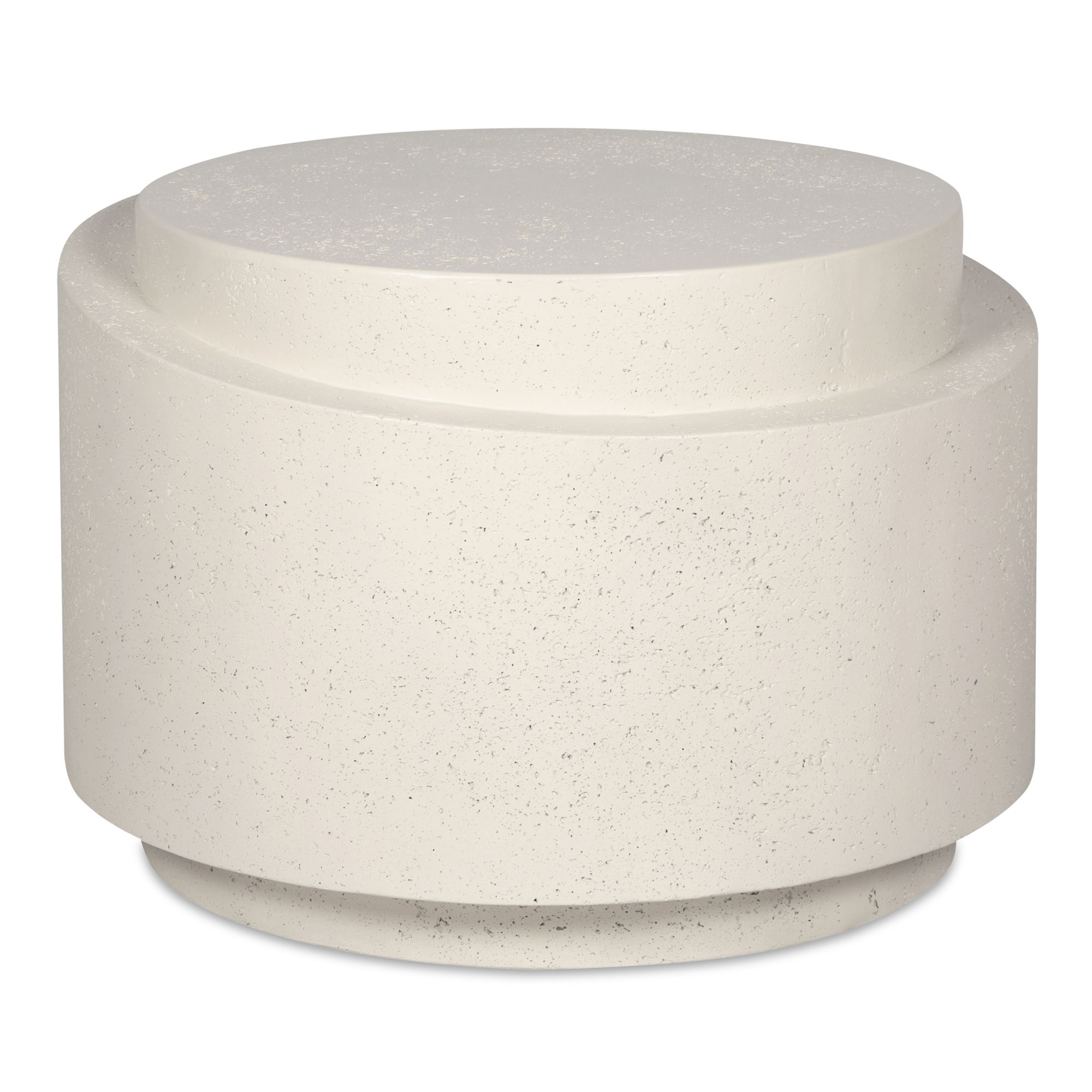 Cosmo Outdoor Accent Table Off White large image 