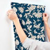 Passion Flower Toile Navy Wallpaper thumbnail 5