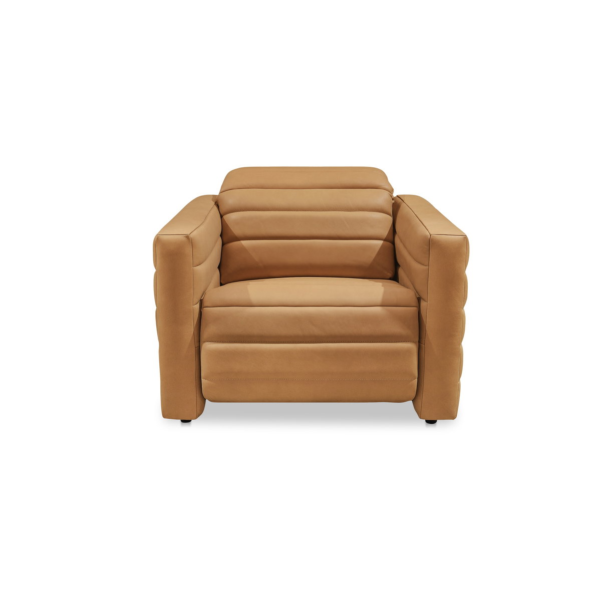 Juno Power Recliner Chair Tan Leather, Accent Chair by Moe's Home, 40" width x 31.5" height x 42" depth View 1