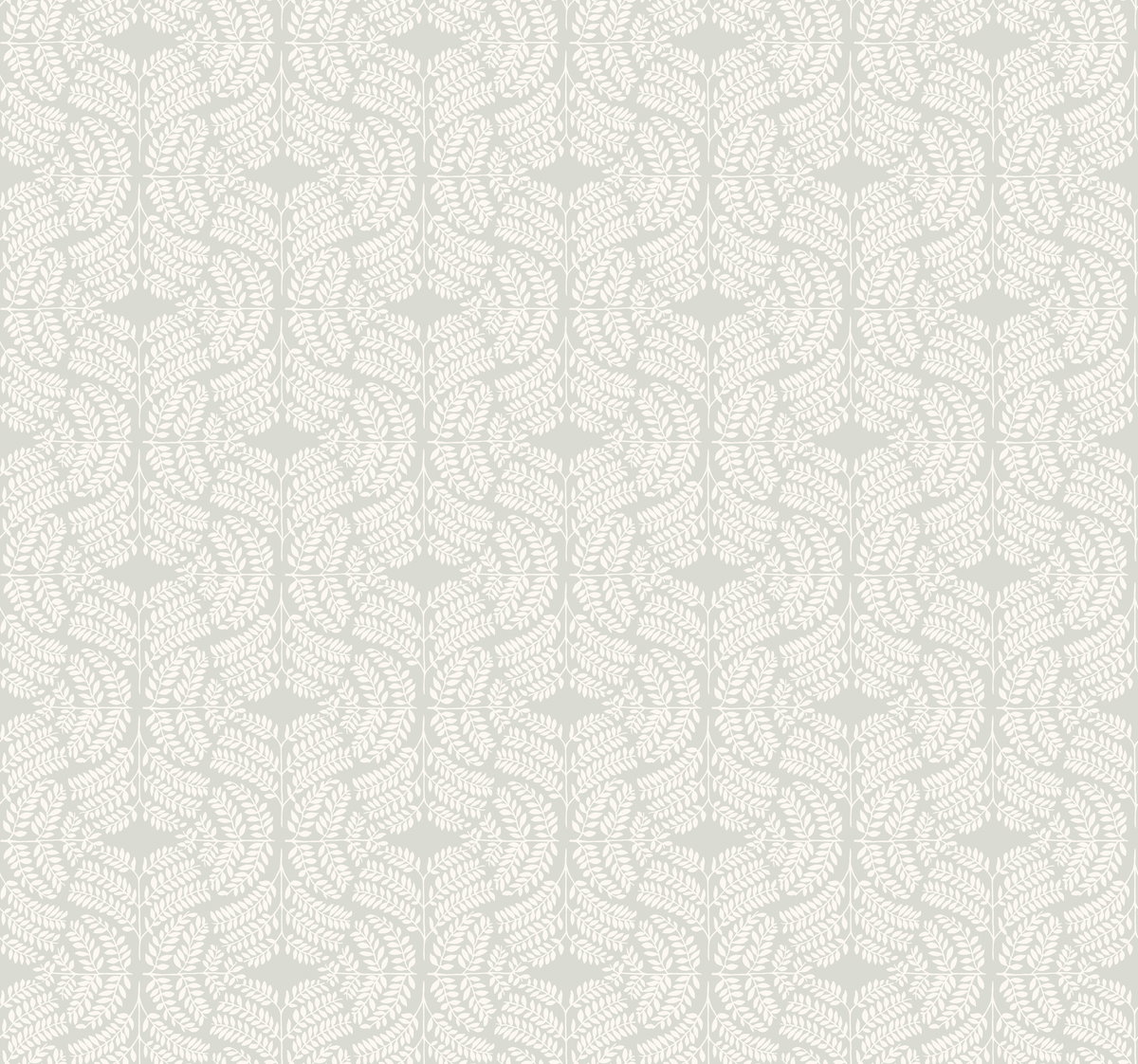 Fern Tile Light Grey Wallpaper, by York Wall, 27' length x 2'3" width x 0.02" depth