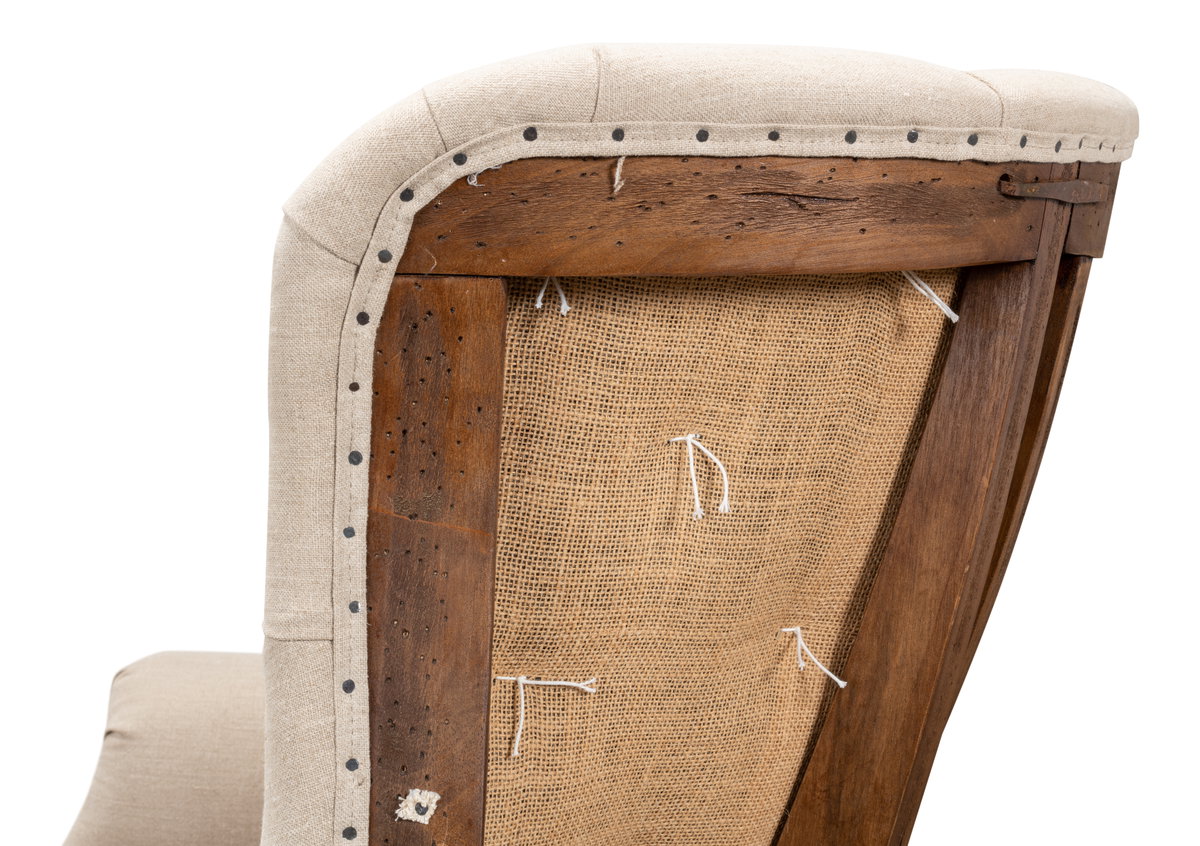Cube Sofa, by Sarreid, 2'11" length x 7'4" width x 2'5" height View 4