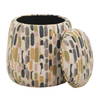 Arem Upholstered Multi-Color Ottoman, by Uttermost, 18.5" width x 19.5" height x 18.5" depth thumbnail 4
