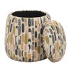Arem Upholstered Multi-Color Ottoman, by Uttermost, 18.5" width x 19.5" height x 18.5" depth thumbnail 4