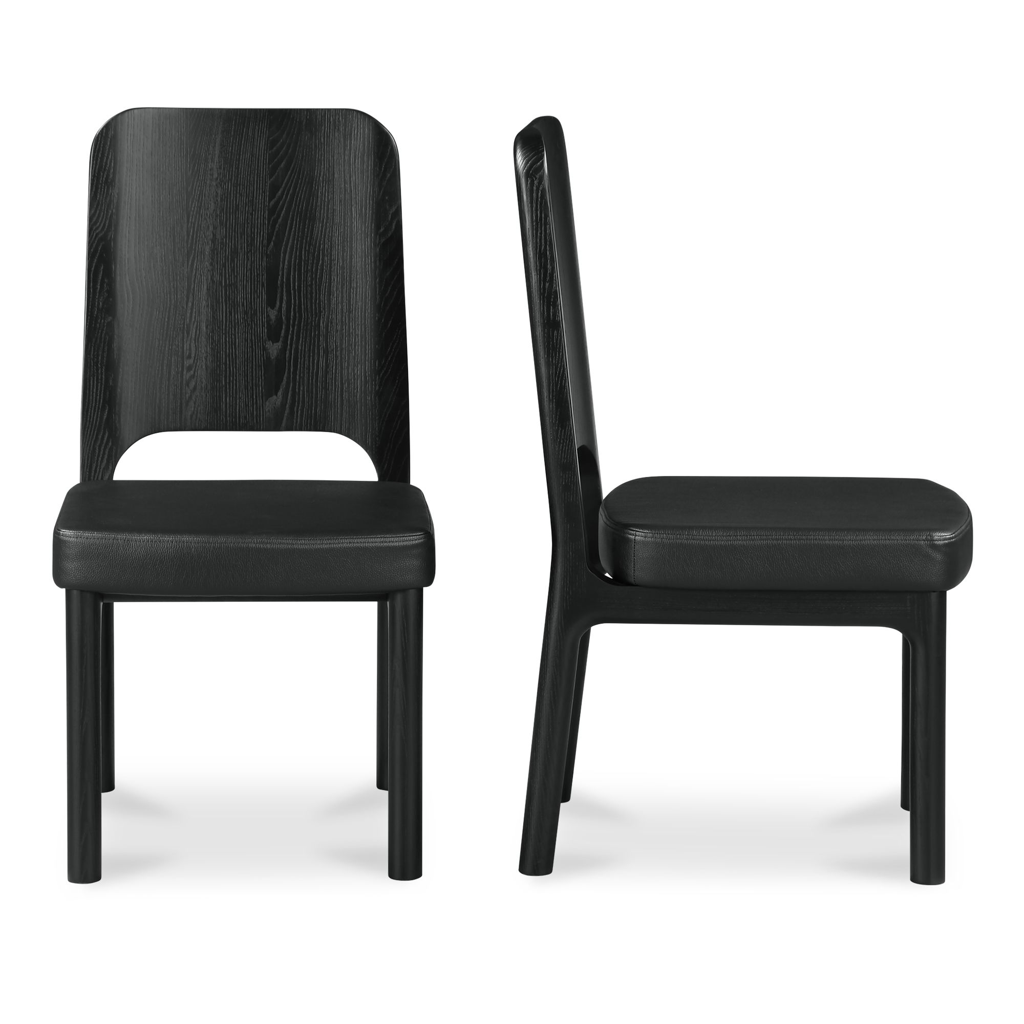 Kerr Dining Chair Vegan Leather Black-set Of Two large image 