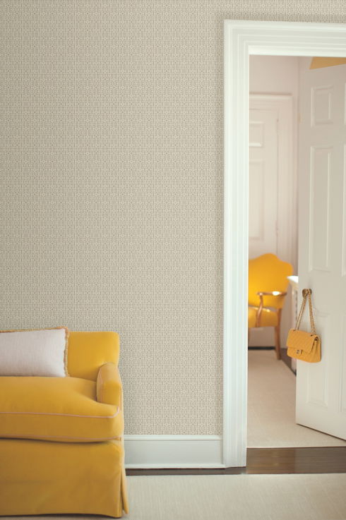 Deco Screen Beige Wallpaper
