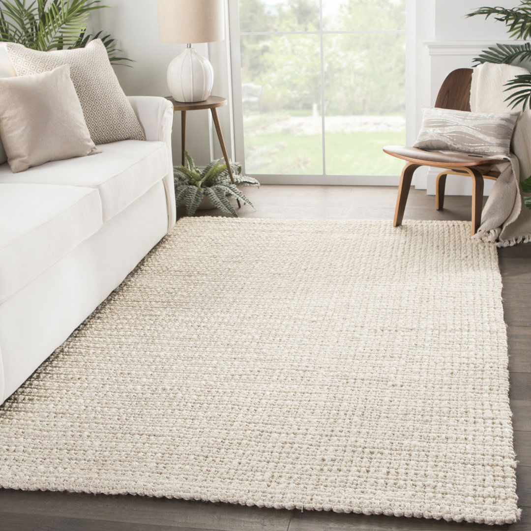 Murillo Natural Solid Ivory Area Rug (5'X8') large image 