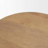 Shima Oval Light Brown Wood with Arched Legs Coffee Table, by Mercana, 48" length x 28" width x 16" height thumbnail 8