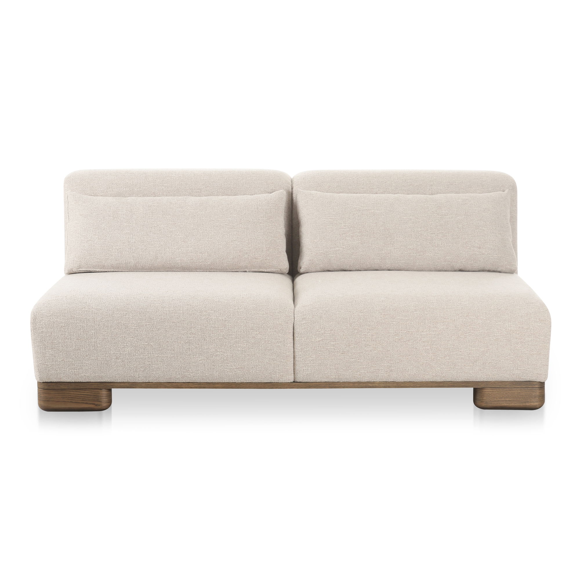 June Sofa Oatmeal, Sofas & Sectional by Moe's Home, 70" width x 30" height x 40" depth View 1