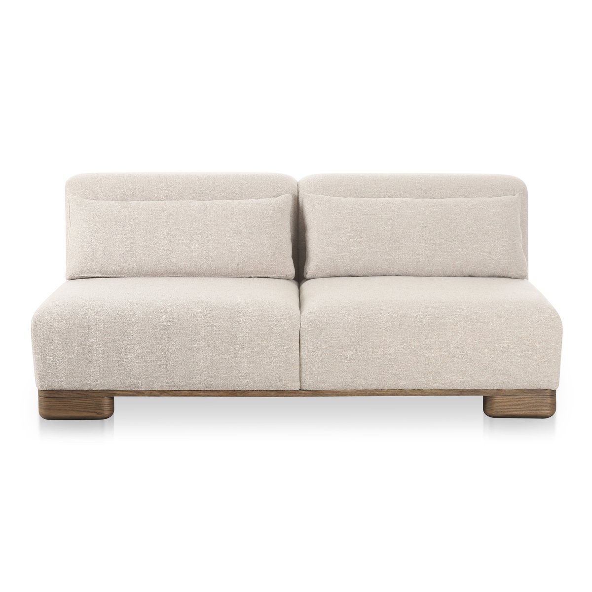 June Sofa Oatmeal, Sofas & Sectional by Moe's Home, 70" width x 30" height x 40" depth View 1