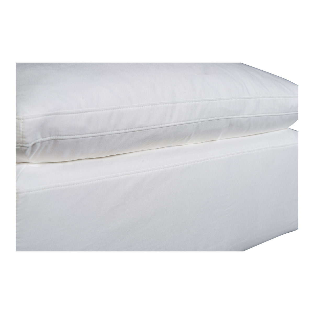 Terra Condo Ottoman Cream White, by Moe's Home, 38" width x 19" height x 38" depth View 4
