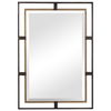 Carrizo Gold & Bronze Rectangle Mirror, by Uttermost, 22" width x 32" height x 1.25" depth thumbnail 1
