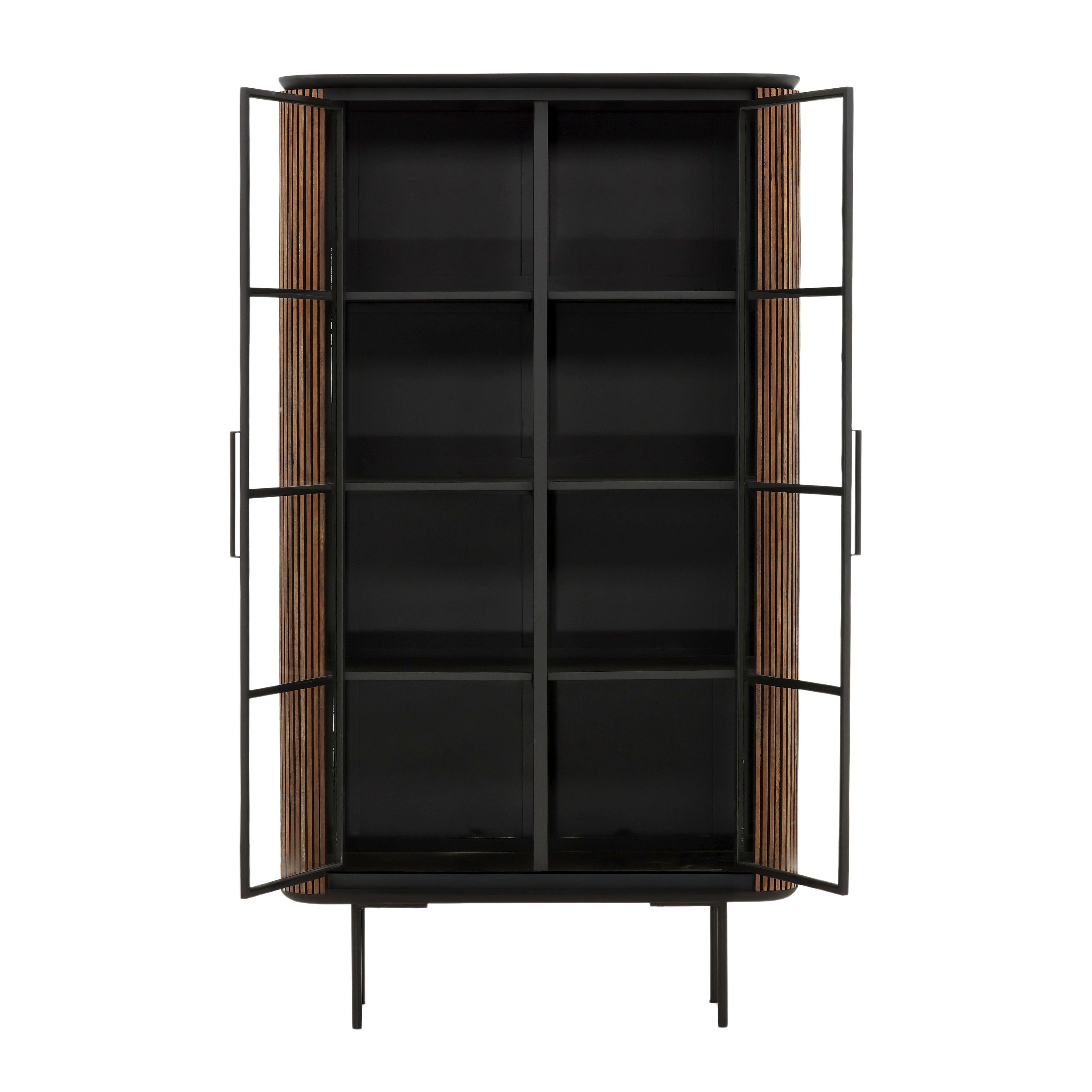 Dabney Glass Cabinet Natural large image 
