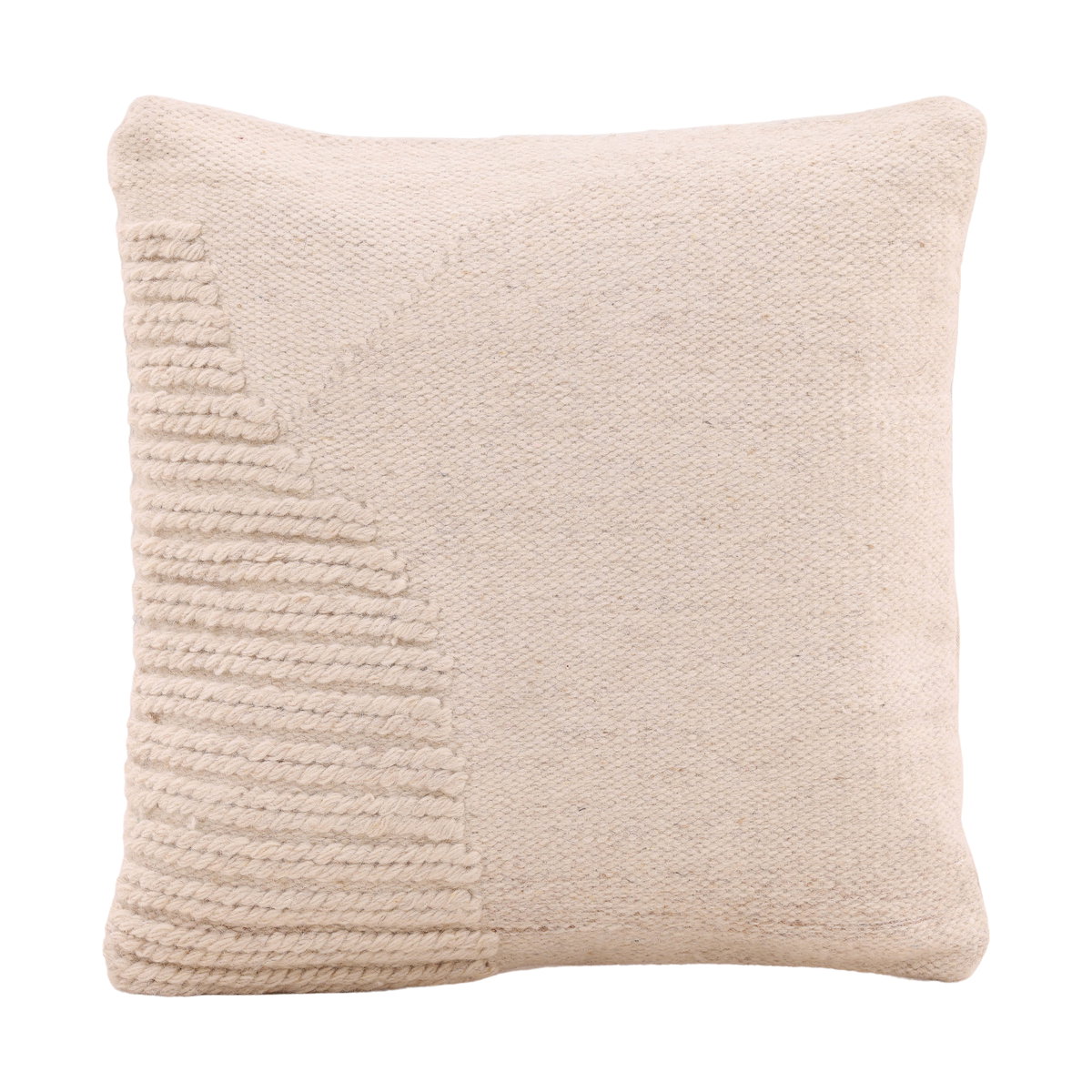 Zephyrine Pillow Ivory, Decorative Pillow by Dovetail, 20" width x 20" height x 6" depth View 1