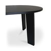 Delta Oval Outdoor Dining Table Black, Outdoor Table by Moe's Home, 7' width x 2'6" height x 3'3.5" depth thumbnail 5