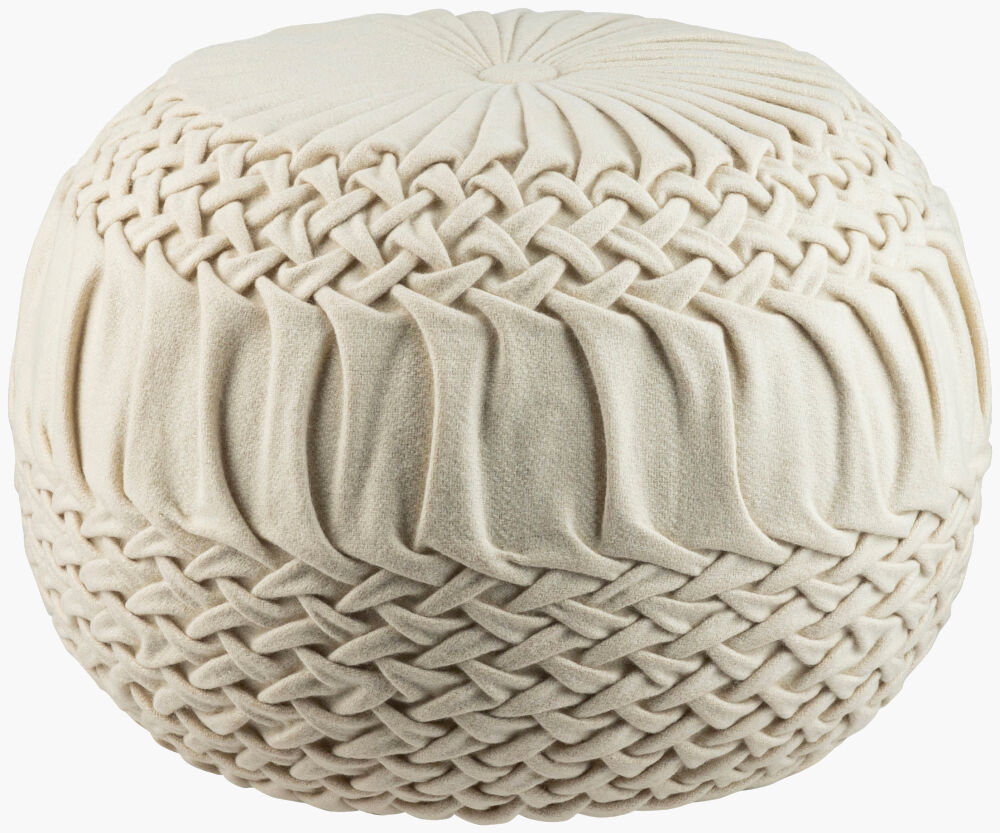 Alana Pouf, Ottoman by Surya, 18" width x 14" height