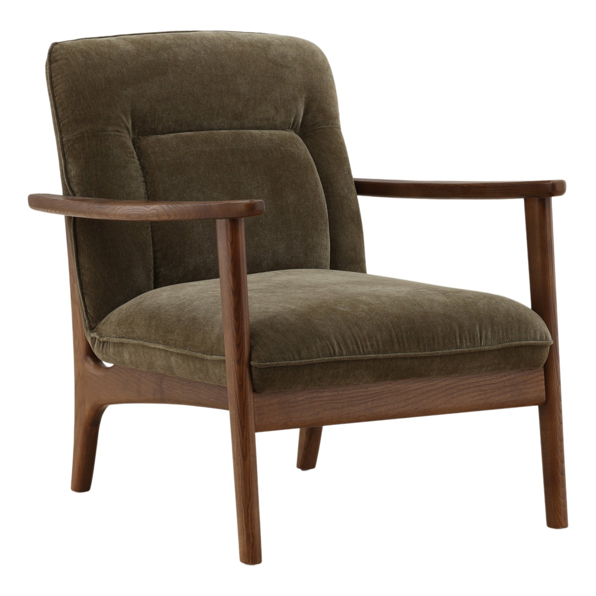 Talesa Occasional Chair Olive, Accent Chair by Dovetail, 28.25" width x 32.25" height x 33.25" depth View 1