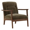 Talesa Occasional Chair Olive, Accent Chair by Dovetail, 28.25" width x 32.25" height x 33.25" depth thumbnail 1