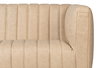 Denys Leather Sofa  Cappuccino White, by Sarreid, 2'11" length x 7'1" width x 2'4" height thumbnail 5
