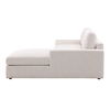 Bryce Chaise Sectional Cream, Sectional Sofa by Dovetail, 115" width x 34.68" height x 74.5" depth thumbnail 2