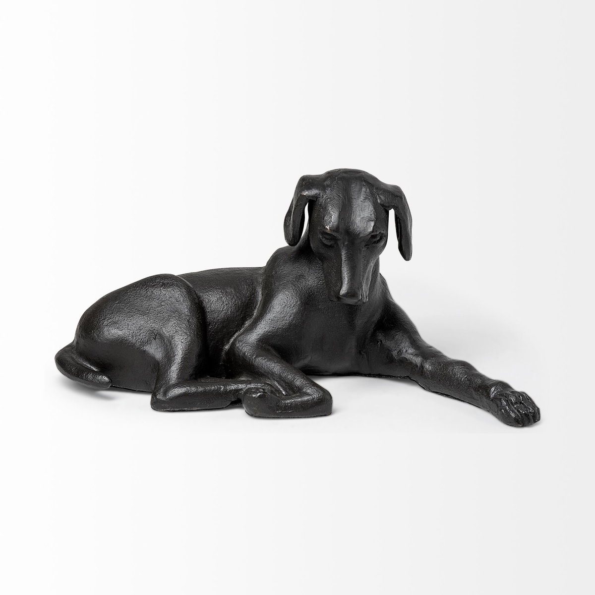 Czar 11L x 7W Black Metal Labrador Retriever, Decorative Object by Mercana, 11" length x 6.75" width x 4.75" height View 4
