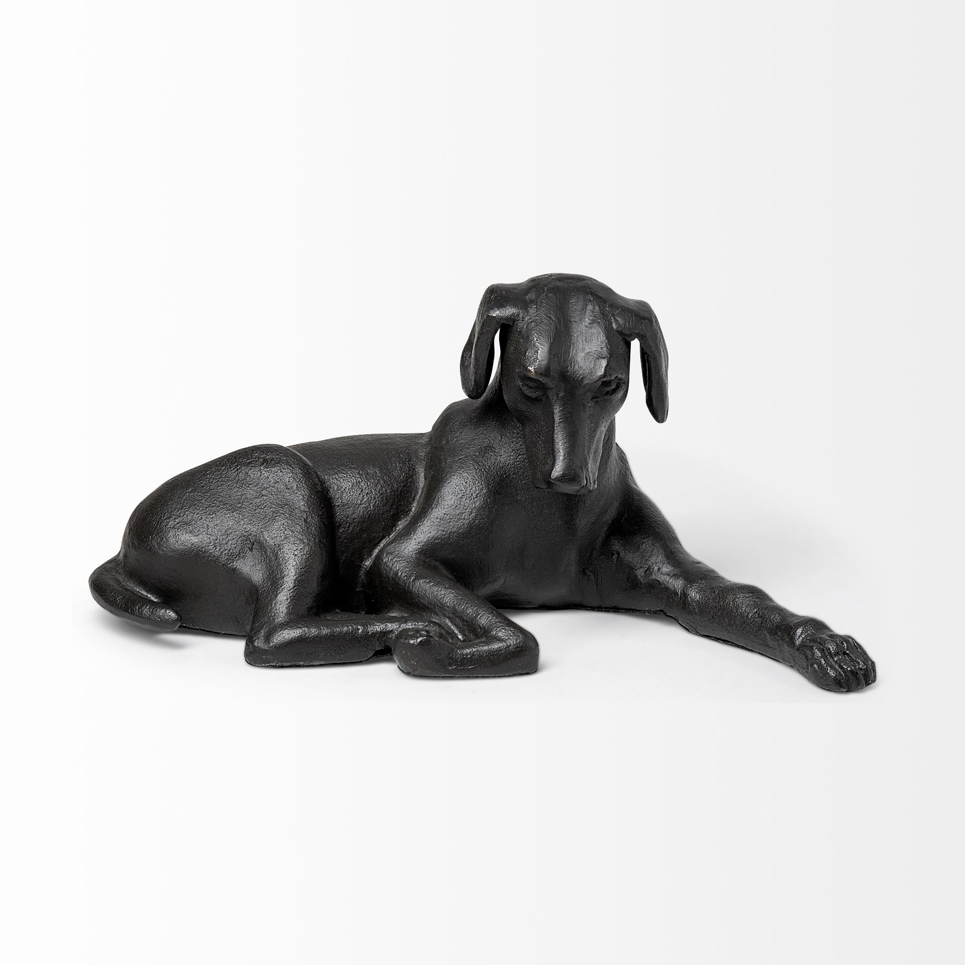 Czar 11L x 7W Black Metal Labrador Retriever large image 