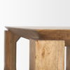 Sapphira Brown Wood Tapered Top Rectangular Dining Table thumbnail 7