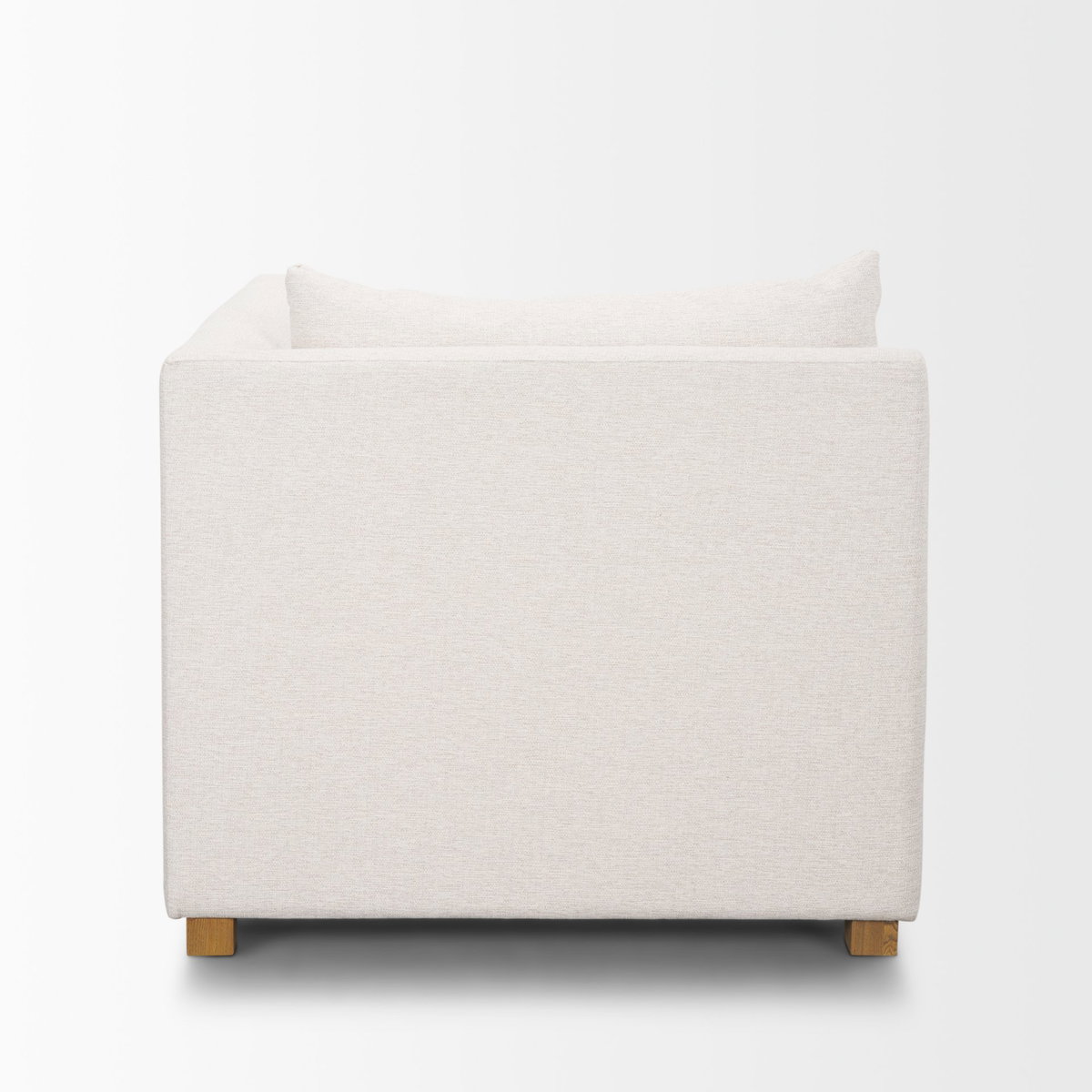 Halston Right Arm Sectional Piece Oatmeal Performance Fabric, Sectional Sofa by Mercana, 38.5" length x 38.5" width x 30.5" height View 7