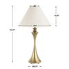 Shaefer Gold Table Lamp, by Uttermost, 17" width x 30.25" height x 17" depth thumbnail 3