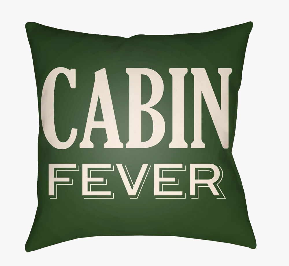 Lodge Cabin Floor Pillow, Decorative Pillow by Surya, 26" length x 26" width