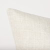 Jacklyn 22x22 Cream Linen Square Decorative Pillow Cover, by Mercana, 22" length x 22" width x 0.2" height thumbnail 8
