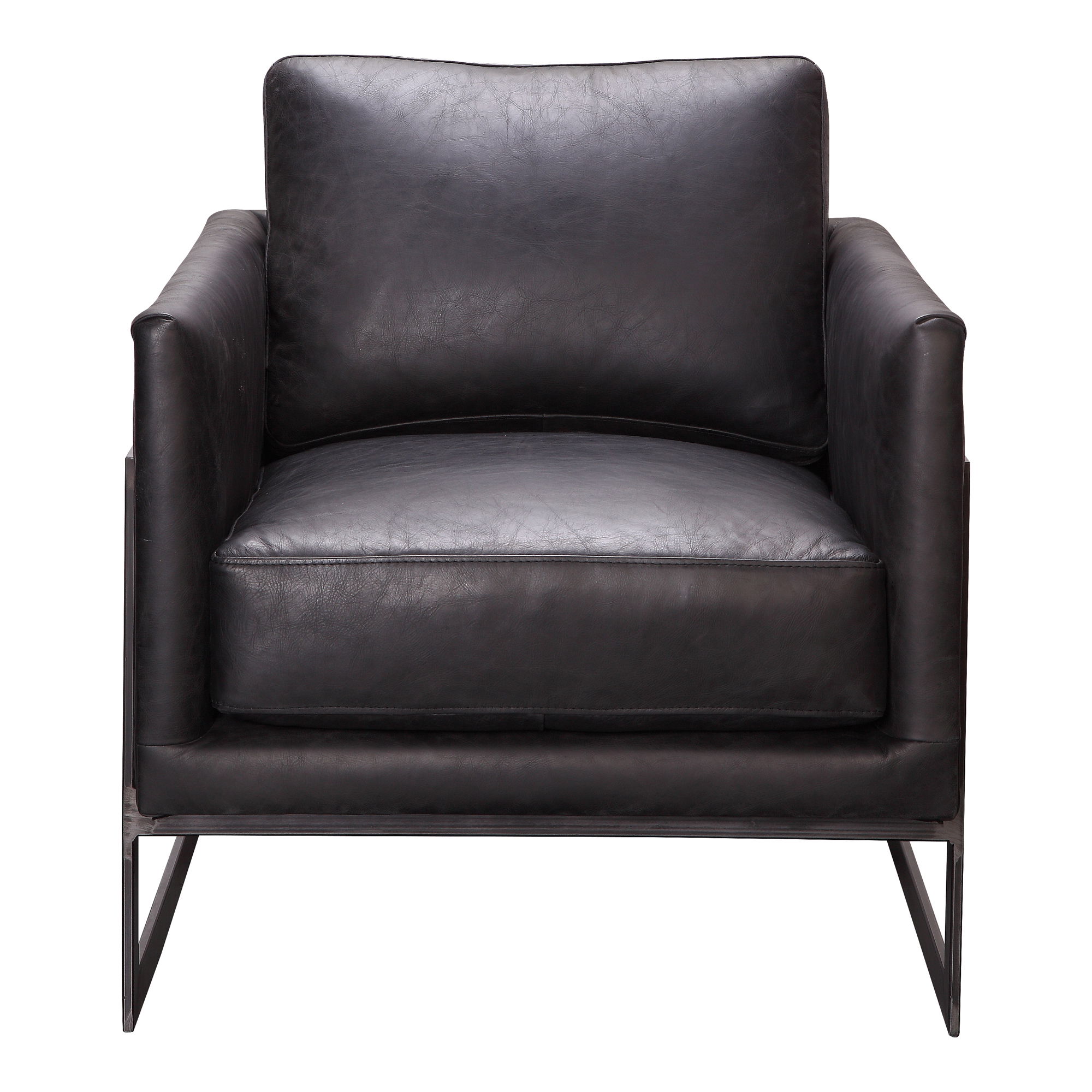 Luxley Club Chair Black, Accent Chair by Moe's Home, 27" width x 30" height x 31" depth View 1