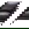 Luxley Club Chair Black, Accent Chair by Moe's Home, 27" width x 30" height x 31" depth thumbnail 1
