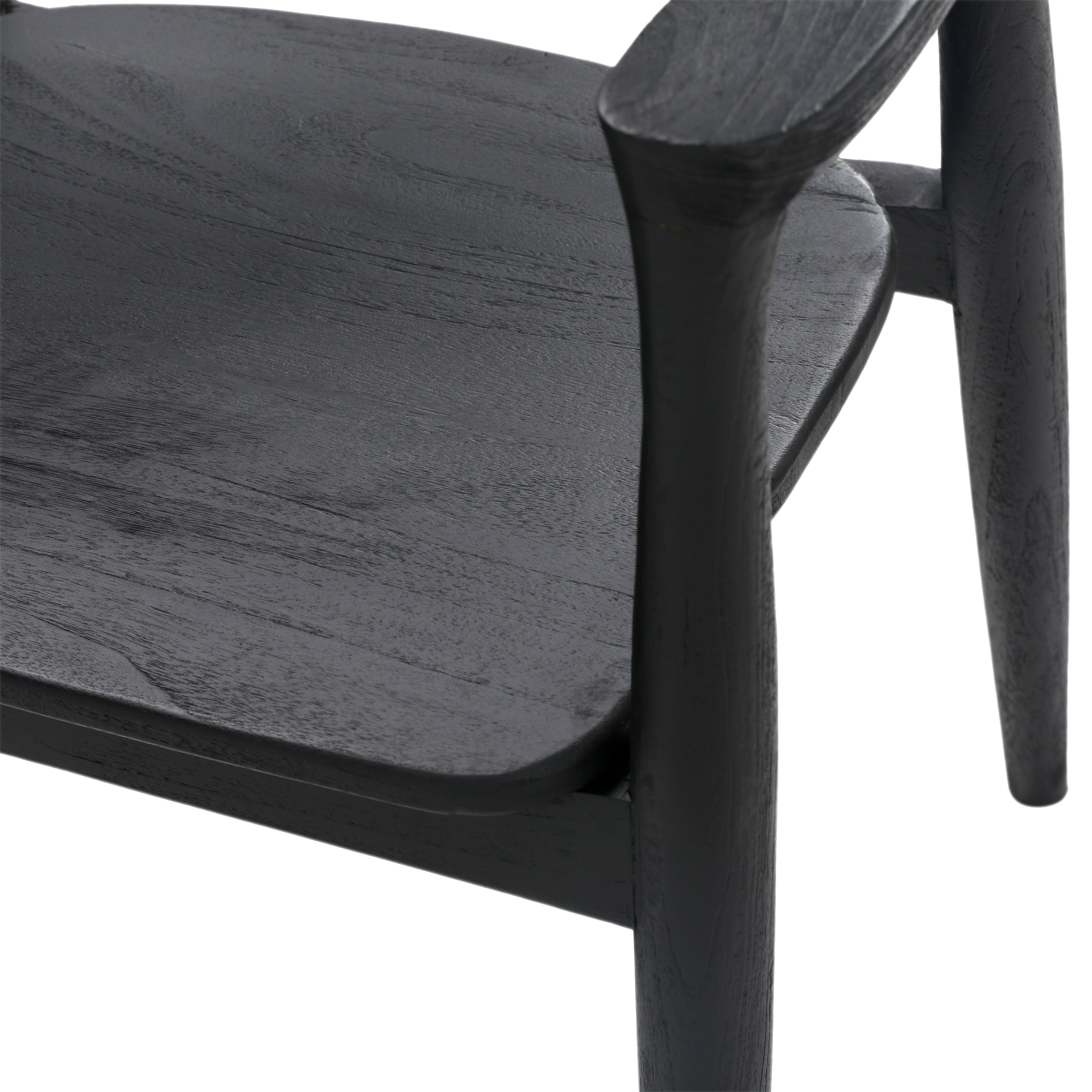 Stafford Dining Chair Black, by Dovetail, 22.83" width x 31.25" height x 21.88" depth View 5