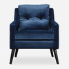 O'Brien Blue Velvet Armchair thumbnail 0