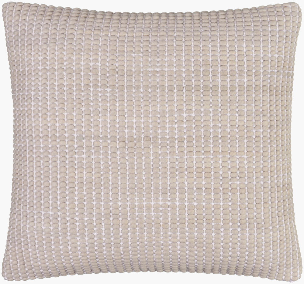 Chunky Grid Accent Pillow Down, Decorative Pillow by Surya, 20" length x 20" width