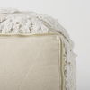 Ekanta   Cream/Beige Patterned Cotton Pouf thumbnail 9