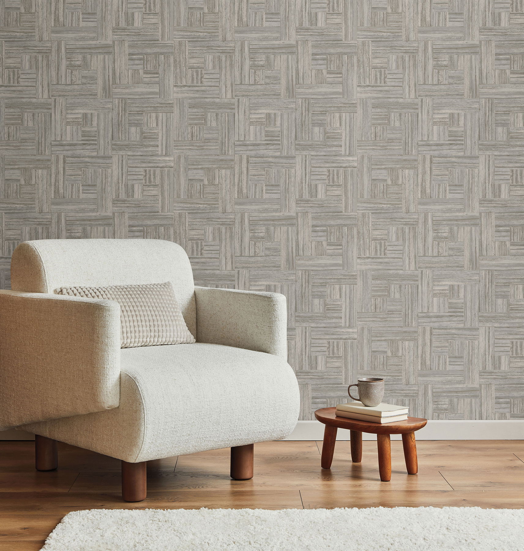 Tesselle Brown Wallpaper large image 