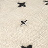 Saanvi Wool with Cream and Black Stitched Cross Patterned Pouf, Ottoman by Mercana, 16" length x 16" width x 16" height thumbnail 8